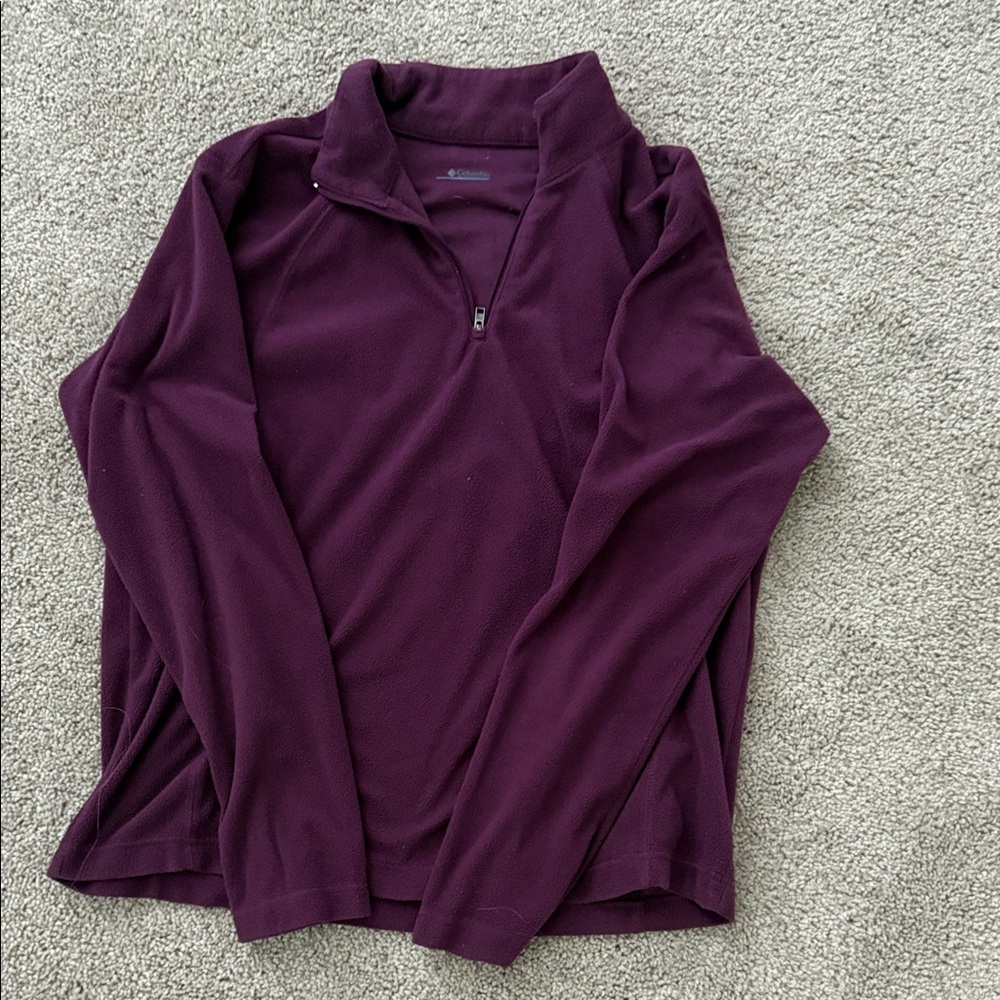 Columbia Women's Deep Purple Quarter-Zip Sweater